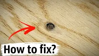 How to fix knots and cracks on a wooden floor? Restoration of a hardwood floor.