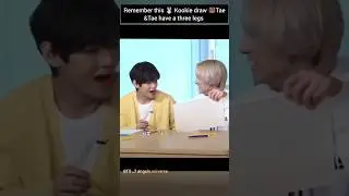 💑Remember this 🐰JK draw 🐻Tae'S Three legs🤭🤣#taekook #vkook #v #jungkook #bts #btsarmy