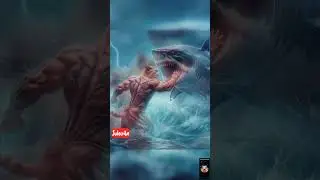CATS fighting sea MONSTER 🤯🤯🤯😱😱😱#ai #cat #cartoon #kitten #viralreels #shorts #cute #funny