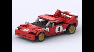 LEGO&reg; 76906 Alternate Build - 1970 Ferrari 512 M - Ferrari F40