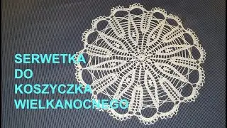 Serwetka do koszyczka wielkanocnego. Napkin for an Easter basket. Servilleta para cesta de Pascua.