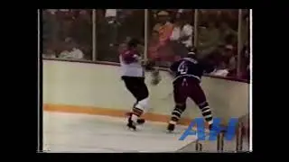 NHL Sep. 21, 1986 Brad Marsh,PHI v Ron Greschner,NYR Live + (HL) Philadelphia Flyers New York Ranger