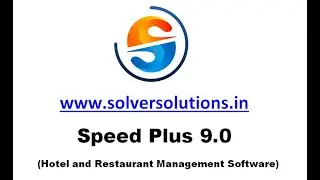Speed Plus 9.0 // Hotel and Restaurant Management Software
