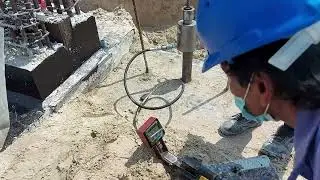 Pull out test for Rebars#construction#dubai #steel#testing