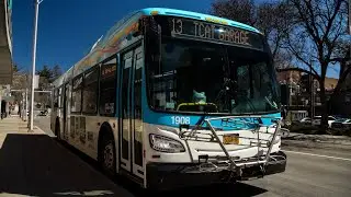 Tompkins Consolidated Area Transit Bus Action At Ithaca Commons-Seneca Street &bull; 04/02/2023