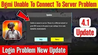 Bgmi Login Problem Today | Bgmi Unable to connect to server Problem | Bgmi server problem today