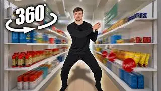 MrBeast Rizz in Supermarket ! | 360° VR / 4K | MrBeast Rizz Dance Meme