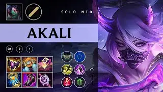 Akali Mid vs Lux - EUW Challenger Patch 25.24