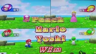 Mario party 8 toadette peach Mario yoshi wins 