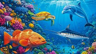 🐟Ocean Wildlife 4K: Colorful Fishes | Underwater Cinematic Documentary | Relaxing Sounds