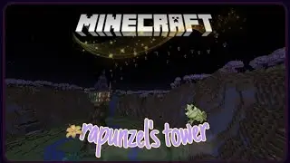 Tangled Rapunzel's Inspired Tower Vanilla Minecraft Build || Bare Buildtopia EP 2