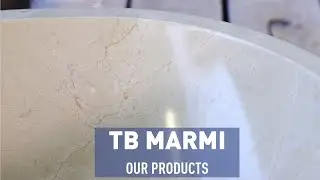 TB marmi || Our products || Sink bowl in crema marfil solid piece
