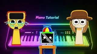 Sprunki: Pyramixed Edition 🎹 | Piano Tutorial & Waterfall Cover#piano #pianotutorial #pianomusic