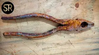 Restauraci&oacute;n de alicate muy oxidada volvi&oacute; como nuevo.