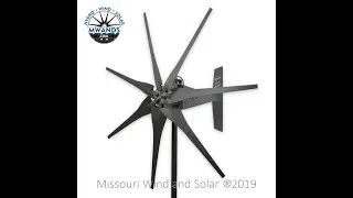 Wind Turbine Freedom PMG Test One 12 Volt 7 Raptor Generation 4&trade; Blades | Missouri Wind and Solar