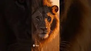 Lion vs Wildebeest | Realistic 8K Hunt at Sunrise 🦁🔥 #Wildlife #Cinematic