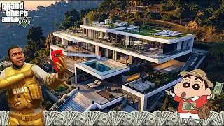 Franklin Found Shinchan Billionaire Top Secret Base In GTA 5 || SUMIT OP