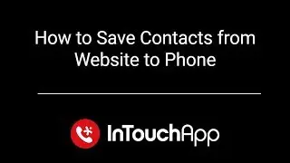 How to Save Contacts from any Website to Phone 📲 (without using the Phone 📵)