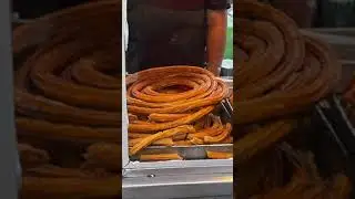 Watching Street Food Vendors make Churros