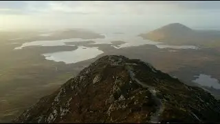 Diamond hill - Connemara - drone shot