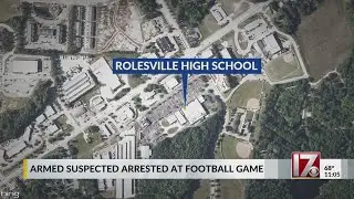 Man with gun arrested at Rolesville High School football game