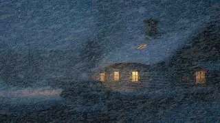 24 Hours The Roar of Blizzards and Howling Winds | Fierce Winter Sounds and Powerful Arctic Winds