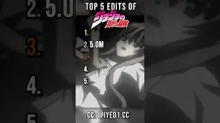 Top 5 Jojo's Bizarre Adventure Edits  🥶 🔥