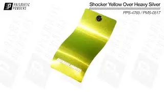 Prismatic Powders Shocker Yellow PPS-4765 Over Heavy Silver PMS-0517