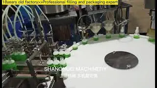 Automatic multi-head spray bottle filling and capping machine #spraybottlefillingmachine