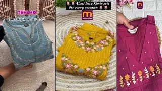 Meesho beautiful festival kurtha sets|| meesho hual|| MJ online shopping 