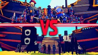 SPEAKERMAN TEAM vs MEGA PIRATE TEAM - Totally Accurate Battle Simulator | TABS