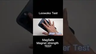 Loowoko MagSafe Magnet Strength Test with iphone 12 pro max #shorts