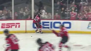 Michael McLeod Messes With The Boys During Warmups NJ Devils 12/21