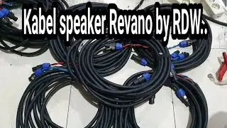 Kabel speaker dari RDW Revano 425se..ternyata mirip Tasker italy..siap dirakit buat line array