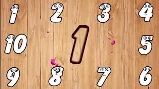 Wrong Wooden Slots with Crying Numbers 1 to 10 - Preschool games for little kids