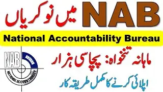Nab Jobs Advertisement 2021 | National Accountability Bureau New Jobs 2021