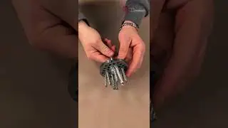 Turn steel wire rope into a metal brush! #diy #rope #metalbrush #trick