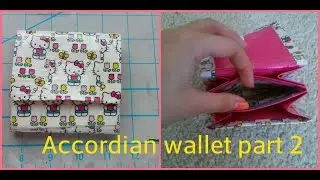 PART 2 how to make accordion wallet out of duct ta