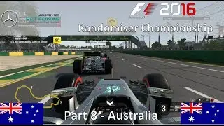 F1 2016 Randomiser Championship Part 8 - Australia (A Crazy Race)