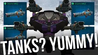 War Robots - NEW ROBOT LEECH With 4x Storm Weapons | Max Performance Gameplay