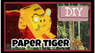how to make paper tiger 🐅 toy || Shiwangi Raj Arts ||