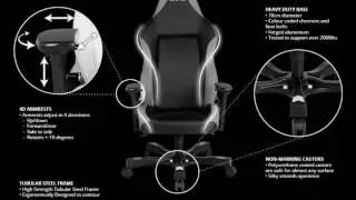 Clutch Chairz Shift Series - Alpha - STA77BW Gaming Chair