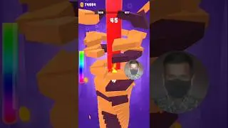 drop stack ball level 457 #shorts #dropstackball #blackgamerbpt