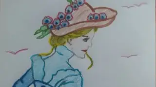 Dibuja dama antigua #drawing #lady