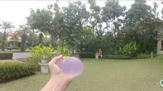 WATER BALLOON FIGHT & POOL TIME!! | Vlog #2