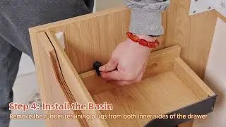 How to Install the SHOLVEMIAR Grid Floating Bathroom Sink Vanity | Step-by-Step Wall Mount Guide