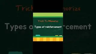 types of Reinforcement | how to memorize types of Reinforcement easily #mnemonics