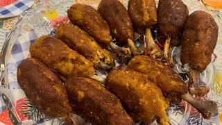 Preparing Chicken Leg Kabob 💕 - Authentic Afghan Recipe 