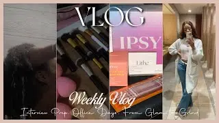 REALISTIC WORK WEEK IN MY LIFE | INTERVIEW PREP, HAIR WASH DAY, BEAUTY & OFFICE GRWM