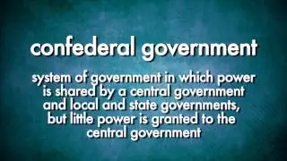 Social Studies Video Vocab: Confederal Government (Accessible Preview)